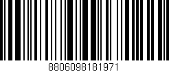 Código de barras (EAN, GTIN, SKU, ISBN): '8806098181971'