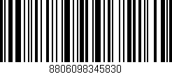 Código de barras (EAN, GTIN, SKU, ISBN): '8806098345830'