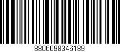 Código de barras (EAN, GTIN, SKU, ISBN): '8806098346189'