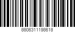 Código de barras (EAN, GTIN, SKU, ISBN): '8806311198618'