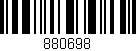 Código de barras (EAN, GTIN, SKU, ISBN): '880698'