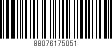 Código de barras (EAN, GTIN, SKU, ISBN): '88076175051'