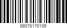 Código de barras (EAN, GTIN, SKU, ISBN): '88076178106'