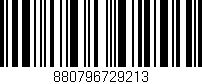 Código de barras (EAN, GTIN, SKU, ISBN): '880796729213'