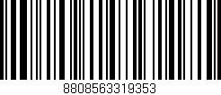 Código de barras (EAN, GTIN, SKU, ISBN): '8808563319353'