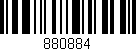 Código de barras (EAN, GTIN, SKU, ISBN): '880884'