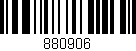 Código de barras (EAN, GTIN, SKU, ISBN): '880906'