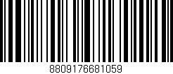 Código de barras (EAN, GTIN, SKU, ISBN): '8809176681059'