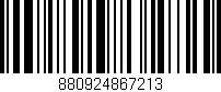 Código de barras (EAN, GTIN, SKU, ISBN): '880924867213'