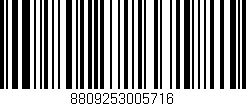 Código de barras (EAN, GTIN, SKU, ISBN): '8809253005716'