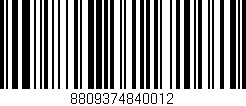 Código de barras (EAN, GTIN, SKU, ISBN): '8809374840012'