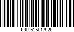 Código de barras (EAN, GTIN, SKU, ISBN): '8809525017928'