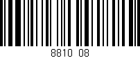 Código de barras (EAN, GTIN, SKU, ISBN): '8810/08'