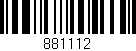 Código de barras (EAN, GTIN, SKU, ISBN): '881112'