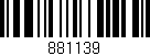 Código de barras (EAN, GTIN, SKU, ISBN): '881139'