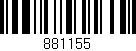 Código de barras (EAN, GTIN, SKU, ISBN): '881155'