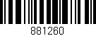 Código de barras (EAN, GTIN, SKU, ISBN): '881260'