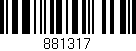 Código de barras (EAN, GTIN, SKU, ISBN): '881317'