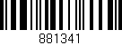 Código de barras (EAN, GTIN, SKU, ISBN): '881341'