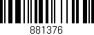 Código de barras (EAN, GTIN, SKU, ISBN): '881376'