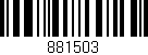 Código de barras (EAN, GTIN, SKU, ISBN): '881503'