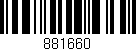 Código de barras (EAN, GTIN, SKU, ISBN): '881660'