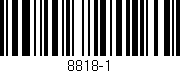Código de barras (EAN, GTIN, SKU, ISBN): '8818-1'
