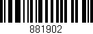 Código de barras (EAN, GTIN, SKU, ISBN): '881902'