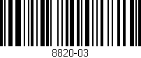 Código de barras (EAN, GTIN, SKU, ISBN): '8820-03'