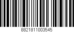 Código de barras (EAN, GTIN, SKU, ISBN): '8821811003545'