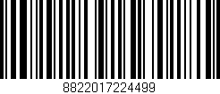 Código de barras (EAN, GTIN, SKU, ISBN): '8822017224499'