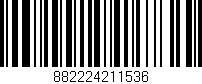 Código de barras (EAN, GTIN, SKU, ISBN): '882224211536'