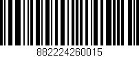 Código de barras (EAN, GTIN, SKU, ISBN): '882224260015'
