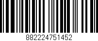 Código de barras (EAN, GTIN, SKU, ISBN): '882224751452'