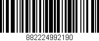 Código de barras (EAN, GTIN, SKU, ISBN): '882224992190'