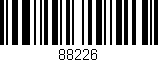 Código de barras (EAN, GTIN, SKU, ISBN): '88226'