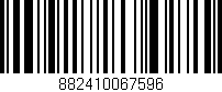 Código de barras (EAN, GTIN, SKU, ISBN): '882410067596'