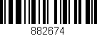 Código de barras (EAN, GTIN, SKU, ISBN): '882674'