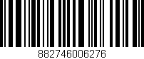 Código de barras (EAN, GTIN, SKU, ISBN): '882746006276'