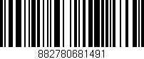 Código de barras (EAN, GTIN, SKU, ISBN): '882780681491'