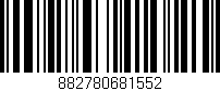 Código de barras (EAN, GTIN, SKU, ISBN): '882780681552'