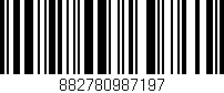 Código de barras (EAN, GTIN, SKU, ISBN): '882780987197'