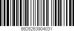 Código de barras (EAN, GTIN, SKU, ISBN): '8828263904031'
