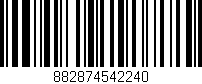 Código de barras (EAN, GTIN, SKU, ISBN): '882874542240'