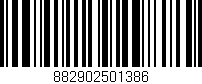 Código de barras (EAN, GTIN, SKU, ISBN): '882902501386'