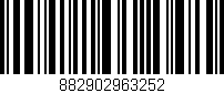 Código de barras (EAN, GTIN, SKU, ISBN): '882902963252'