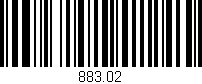 Código de barras (EAN, GTIN, SKU, ISBN): '883.02'