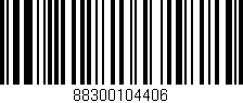 Código de barras (EAN, GTIN, SKU, ISBN): '88300104406'
