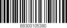 Código de barras (EAN, GTIN, SKU, ISBN): '88300105380'