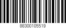 Código de barras (EAN, GTIN, SKU, ISBN): '88300105519'